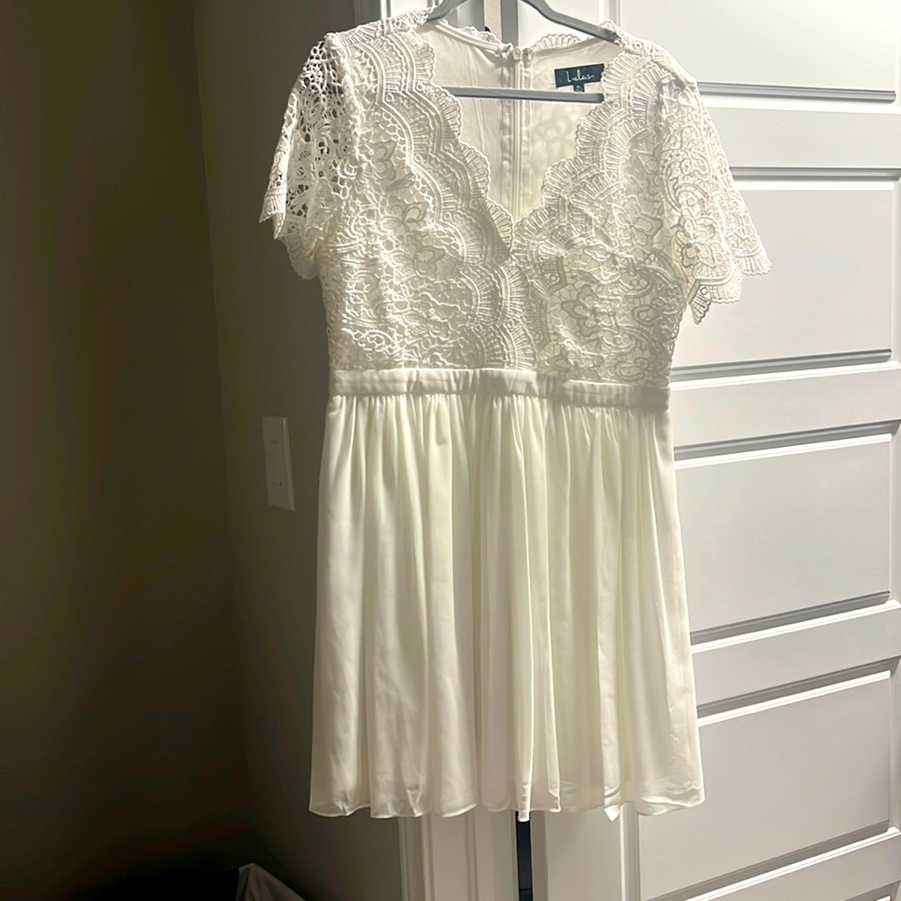 White dress worn to one wedding